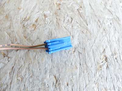 Mercedes Blue 6 Pole 2 Wire Connector Plug 04854596284